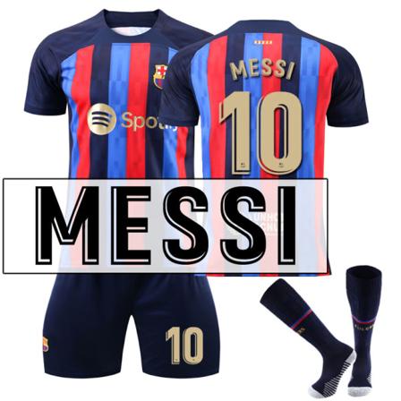 Barn / Voksen 22 23 VM Barcelona sæt fodboldsæt 7 #18 Messi-10 #s