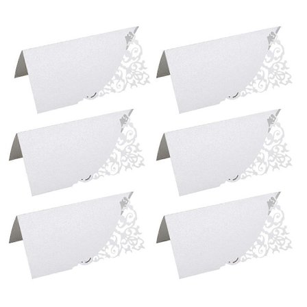 100 stk Bordplasseringskort Kreative Sitteplasser Festtilbehør Utskårne Sitteplasser for Bryllupsfest