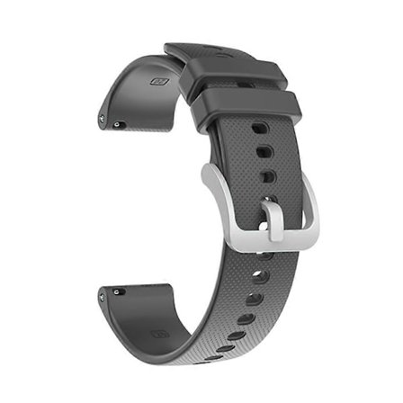 Kellon ranneke Garmin Venu Sq silikoninen hopeasolkinen ranneke Garmin Vivomove3 -korvaava tummanharmaa