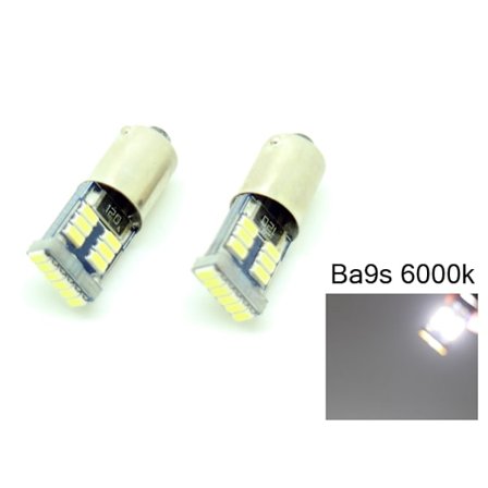 BA9S Canbus 6000k Led 200 lumen 2-pack T4W xenonlook 12v