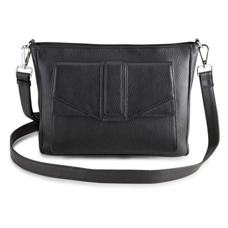 Markberg Crossbody BridgetMBG Grain Sort, Dame Skuldertasker, Størrelse: ONE Size