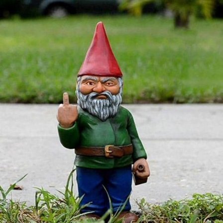 15 cm Hag Gnome - Fuck You-Statue