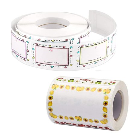 Frysetiketter på rulletiketter Etikettklistermärken - 500 klistermärken - Frysetiketter - klistermärken - för frys och kylskåp - etiketter -