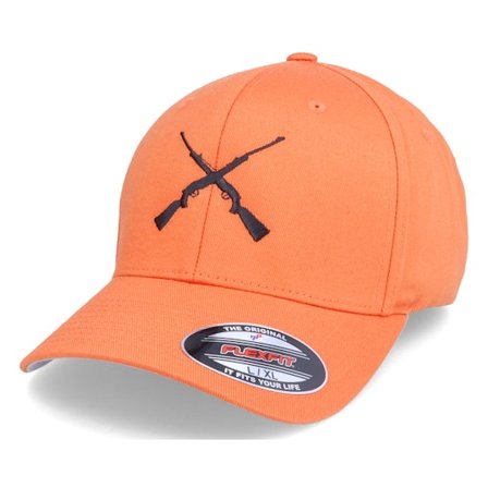 Hunter - Orange flexfit Keps - Älgstudsare Hunting Rifle Cross Orange Flexfit @ Hatstore