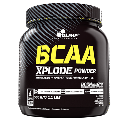 Olimp Sports Nutrition BCAA Xplode Pulver 500 g, Strawberry - Bodyman.dk