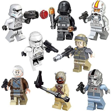 8pcs Imperial Commando Tank Soldier Puzzle Assembled Building Block Minifigure Toy