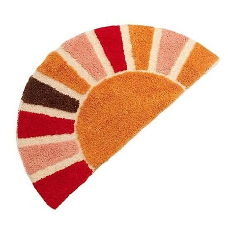 Kylpyhuoneen matto, liukumaton, pudotuksenkestävä, boheemi tyyli, kestävä, söpö, puoliympyrän muotoinen suihkumatto, kodin sisustus