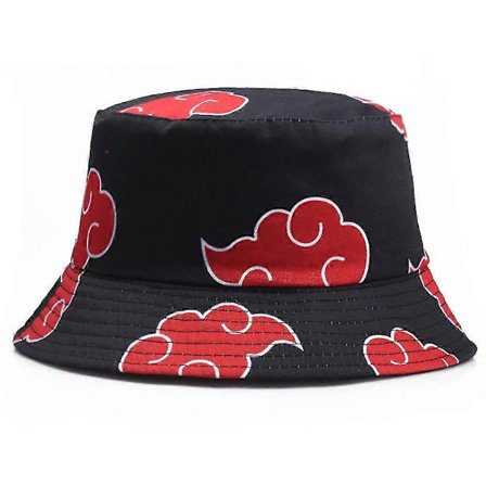 Anime Naruto Akatsuki Rød Sky Spand Hat Unisex Fisker Strand Solhat Fans Fødselsdagsgaver (LGL)