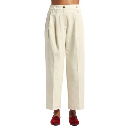 Momoni, Wide Trousers Beżowy, Kobieta, Rozmiar: XS