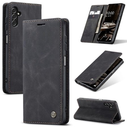 Kompatibel med Samsung Galaxy A14 5G CaseMe 013 Multifunksjonelt Horisontalt Flip Lær Telefonveske - Perfekt