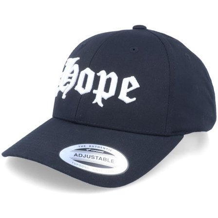 Blackletter - Svart adjustable Keps - 3D Hope Black Adjustable @ Hatstore