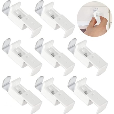 8 kpl laskostettuja kiinnikkeitä, laskosverho pidike, laskostettu lisävaruste Duo Double laskostettuun ja laskostettuun kiinniketukisarjaan