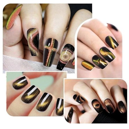 Nail Magnet, Multifunktionell Cat's Eye Gel Nagellack Magnet Penna, 3D Magnetisk Nagellackssticka för H