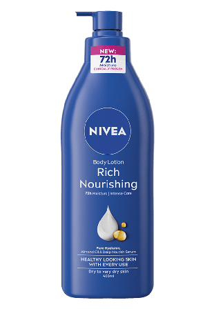 NIVEA Body Lotion Rich Nourishing Pump Bodylotion & kroppsoljor Unisex 400ML