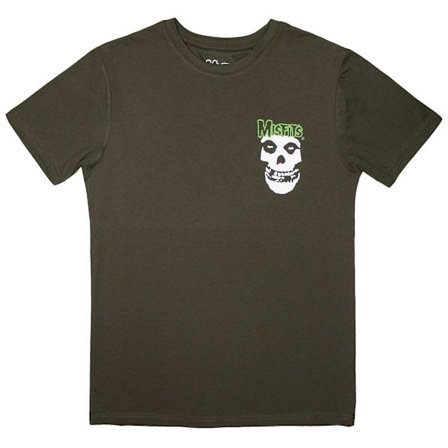 Misfits Unisex Vuxen Skull & Logo Mini T-Shirt L Grön