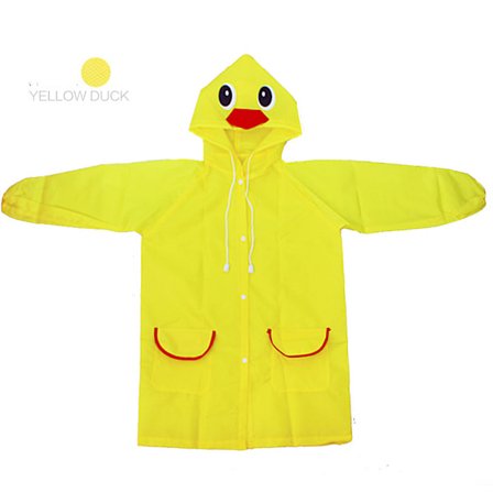 Barnens förtjockade regnrock poncho tecknad baby regnutrustning