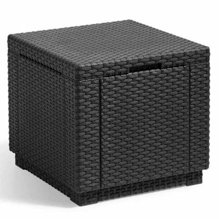 Keter Graphite Cube Storage Ottoman 213816 422801
