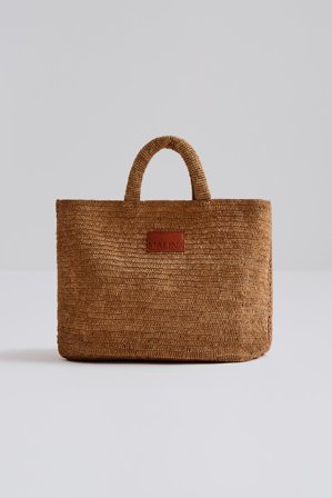 Malina - Elsya raffia tote bag - One Size - Tan