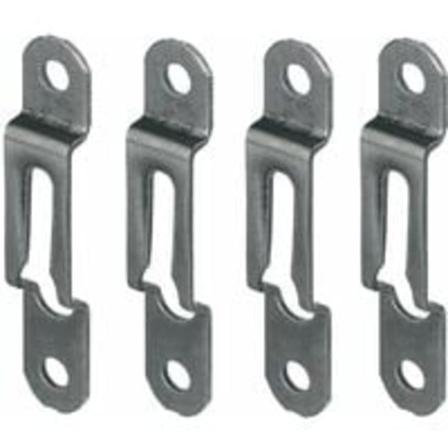 IC 4x Monteringsbeslag Stål Bronse Tre Tjukkelse 17mm x Bredde 13mm Festelement Fiksering Støtte Bord Ram Møbel Seng Sokkel Feste