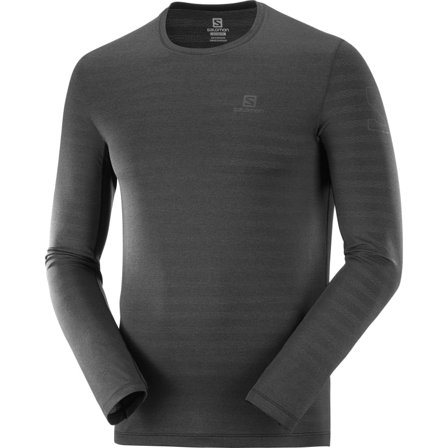 Salomon Men's XA LS Tee Men long-sleeved training tops Black M
