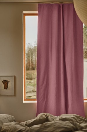 Jotex - Mørkleggingsgardin Lin 1-lengde Rosa - MELANIE - Kjøp Mørkleggingsgardiner hos Jotex