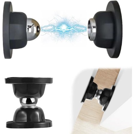 Dørstopper for utendørs bruk - Antikollisjonsdørstopper - Veggmontert dørstopper - Selvklebende dørstopper - Magnetisk veggmontert dørstopper - ...