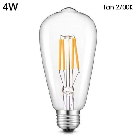 LED lyspære Vintage Pære 4WTAN 2700K TAN 2700K