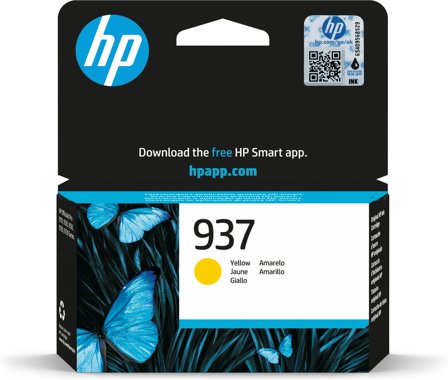 HP 937 gul originalbläckpatron, 196786147579