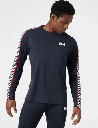 Helly Hansen Lifa Active Stripe Crew - Navy - S