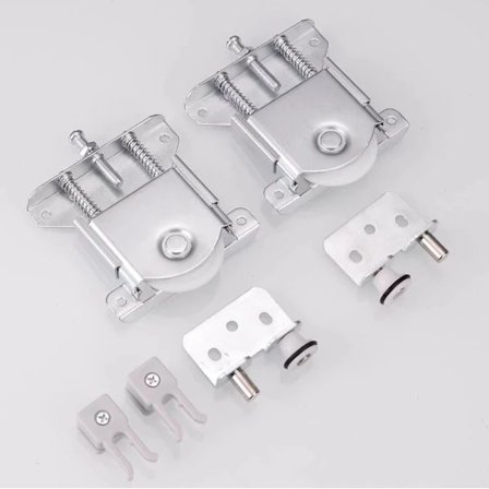 /EA/Skydedør Hjul Nylonruller Skabshjul 2 Stykker Møbel Dør Trisse Garderobe til Skabe Garderobe