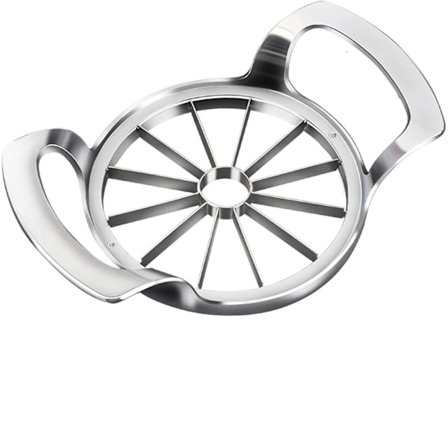 Æbleskærer, rustfrit stål, kernehusfjerner, rustfri, skær frugt, 12 blade