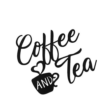 /EA/Kaffe- och tebarrskylt Metallhängande platta för inredning i bondgårdsstil