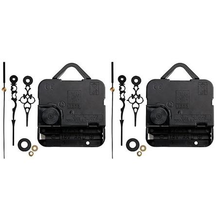 3 stk Kvarts Veggklokke med Henger Monteringstilbehør Stille Sveip Sekund Elektronisk Klokkebevegelser 2pcs