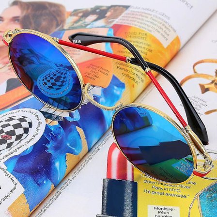 Muodissa poikien ja tyttöjen lasten aurinkolasit peiliheijastavilla linsseillä