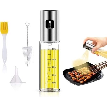 Generisk sprøyte, olivenoljesprøyte, sprayflaske for olje. Allsidig glasspray olivenoljeflaske for matlaging, glass, baking, steking