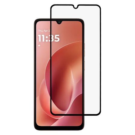 SKALO Motorola Moto G06 Power 4G Kokonaisvaltainen näytönsuoja karkaistua lasia - Musta