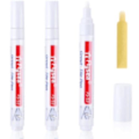 3-paknings flisfuge-reparasjonspenn, veggfuge-reparasjonspenn, for reparasjon av flisfuger på bad, kjøkken, balkong Hvit Hvit