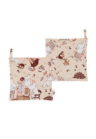 Arabia Mumin grytlappar st 22x22cm Hemmaglädje Kökstextil Flerfärgad 22X22 CM