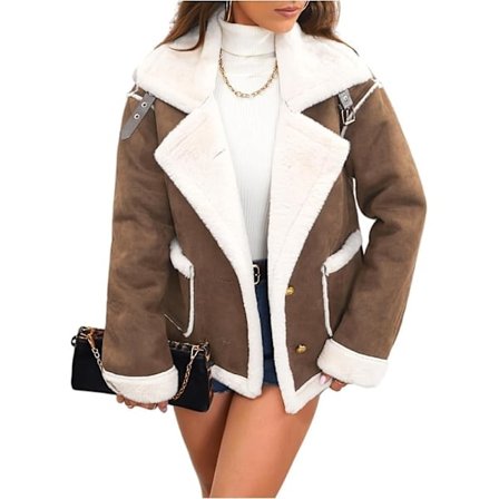 Vinterkappa för damer, Fleece, Varm, Termisk, Inomhuspassform, Sportjackor, Vinterkappa Café XL