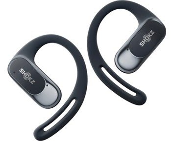 SHOKZ OpenFit Air - Black - Fyndvara - Trådlösa open-fit-hörlurar med klar diskant & djup bas