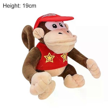 AGame Mario Plyschdocka Söt Mario Luigi Princess Peach Daisy Rosalina Elefant Bowser Bowser Jr Vivian Ninji Gosedjur