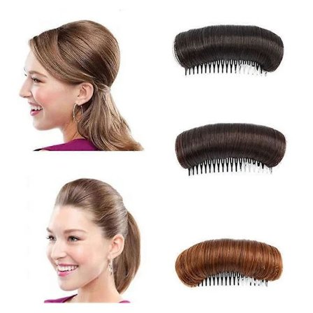 /EA/3 st osynliga syntetiska hårklämmor för knut, hårfyllnad för en stilfull vardagslook