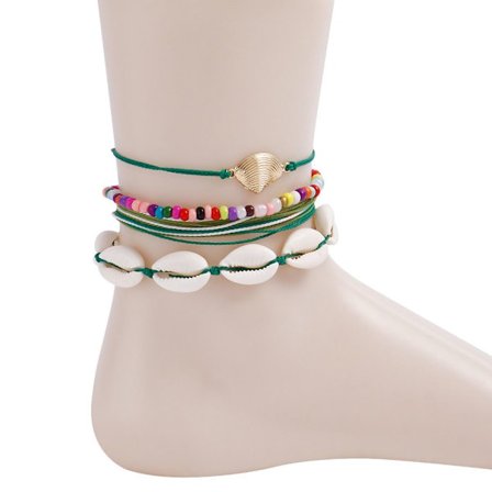 Håndlavet Beaded Anklet Bohemian Feet Chain 01 01