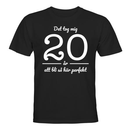 Det tok meg 20 år - T-SHIRT - UNISEX Svart - 2XL
