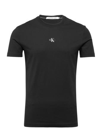 Micro Monologo Tee T-shirts Short-sleeved Svart Calvin Klein Jeans
