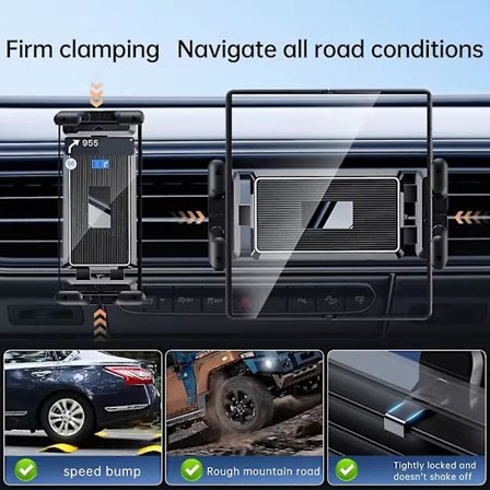 Bilens luftuttag mobiltelefon surfplatta 7-12,9 tum fäste universellt bilfäste (som visas)