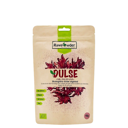 Rawpowder Ekologisk Dulse Alg Blad RAW 40 g
