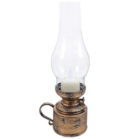 Vintage LED Parafinlampe Elektronisk Lampe Bordlampe Festlampe Dekor