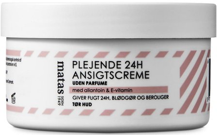 3 for 2 - Matas Striber Plejende 24H Ansigtscreme til Tør Hud Uden Parfume 150 ml, Skincare, Ansigtspleje, Dagcreme