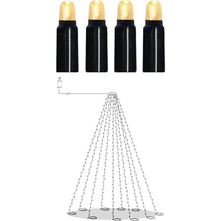 Star Trading - Lysslynge for utebruk Flaggstångsbelysning Shiny 594-68 Svart